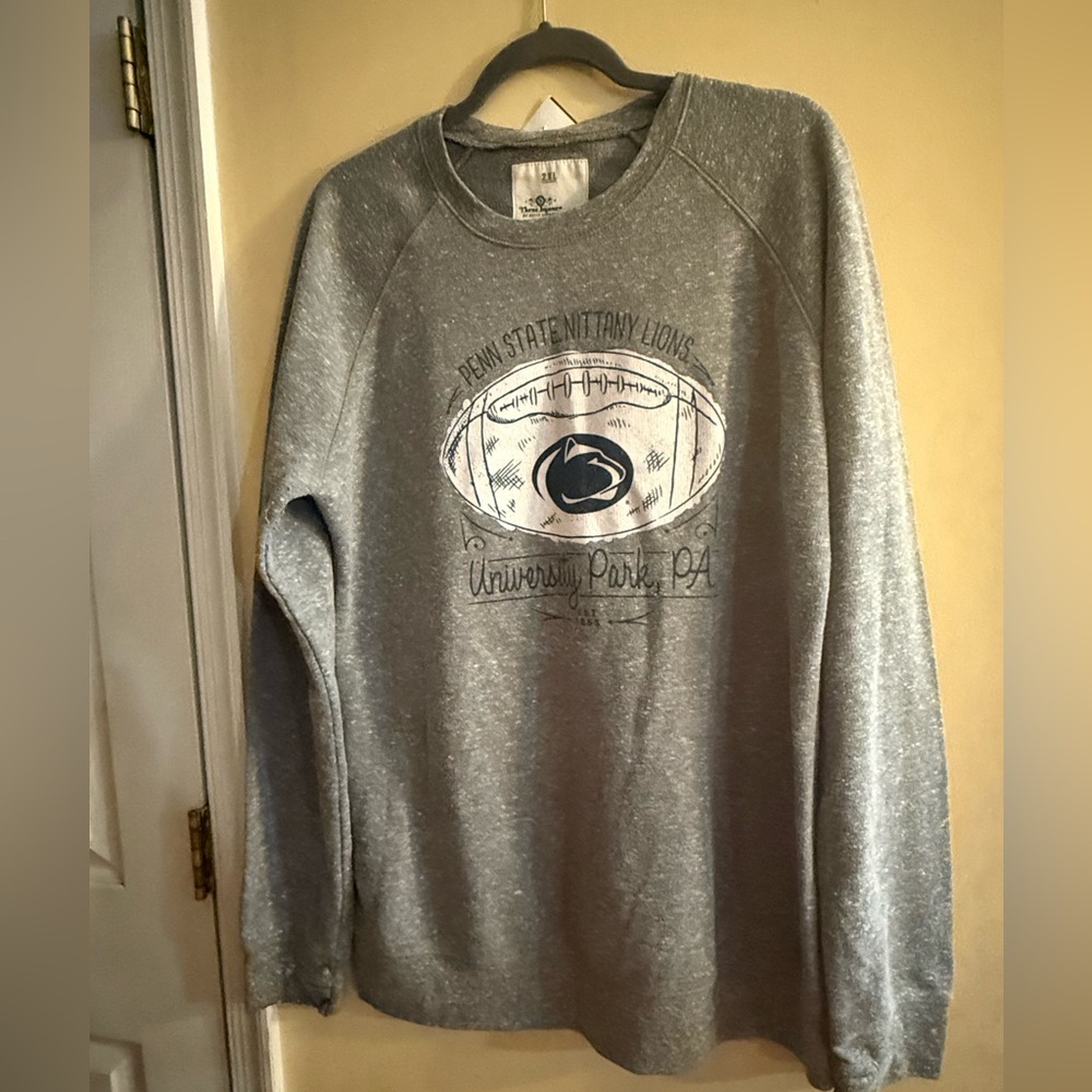 Gray Penn State Nittany Lions Football Sweatshirt, 2XL